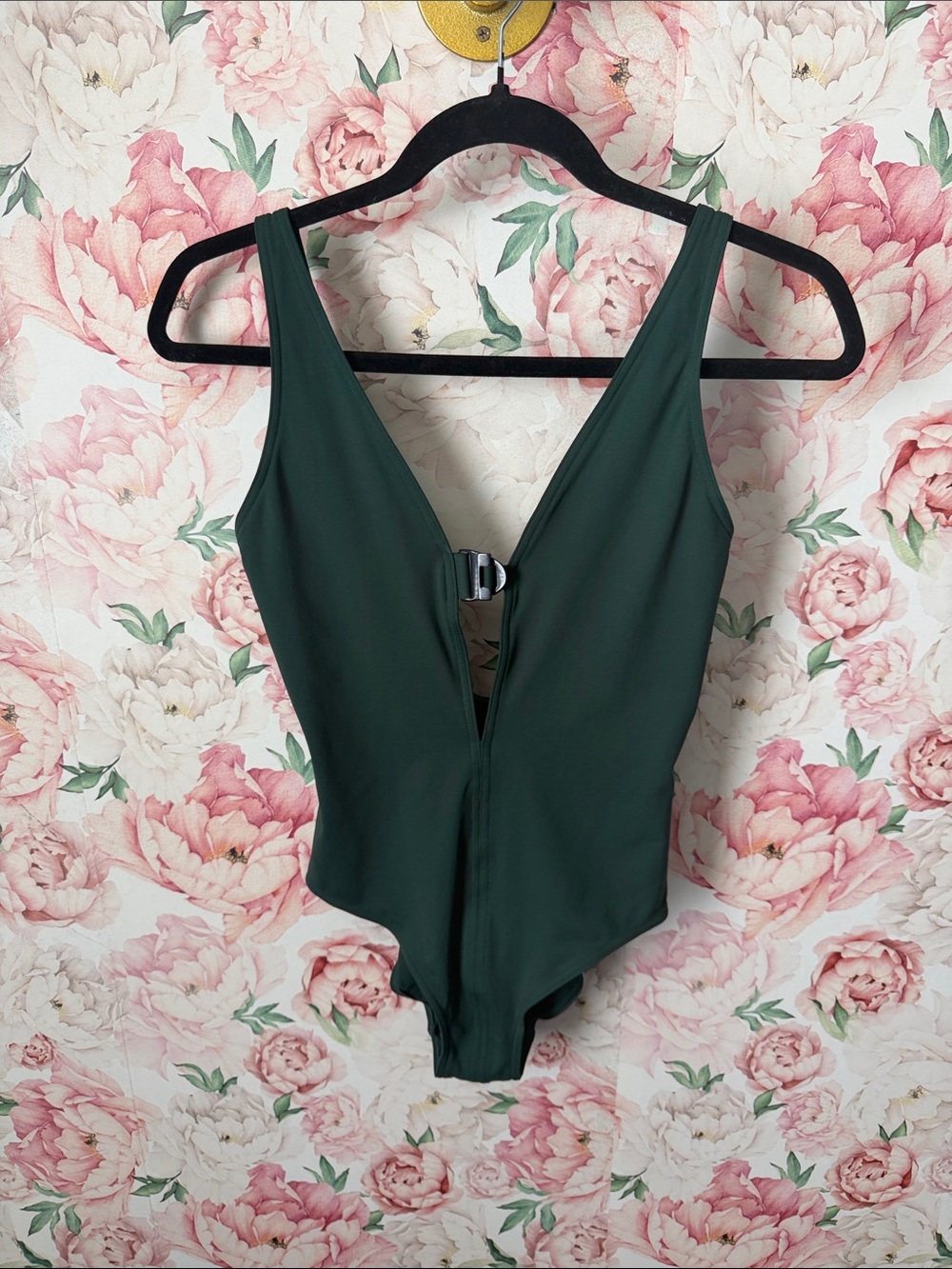 ERES Swimsuit Swim One Piece Dark Green US 8 FR 40 Made in Italy